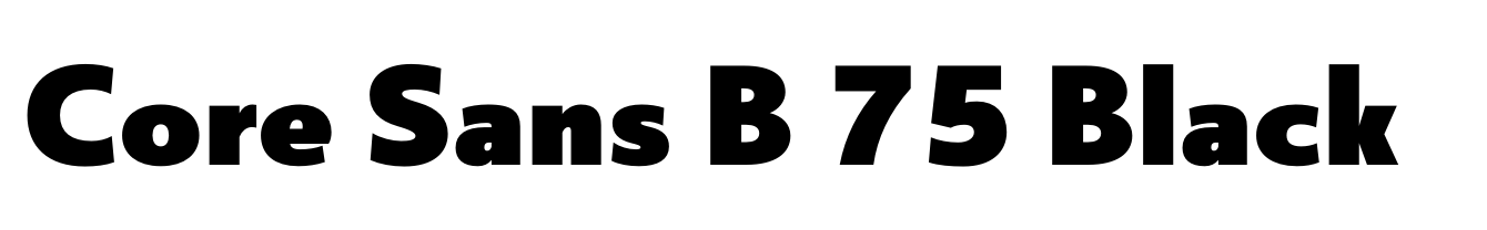 Core Sans B 75 Black